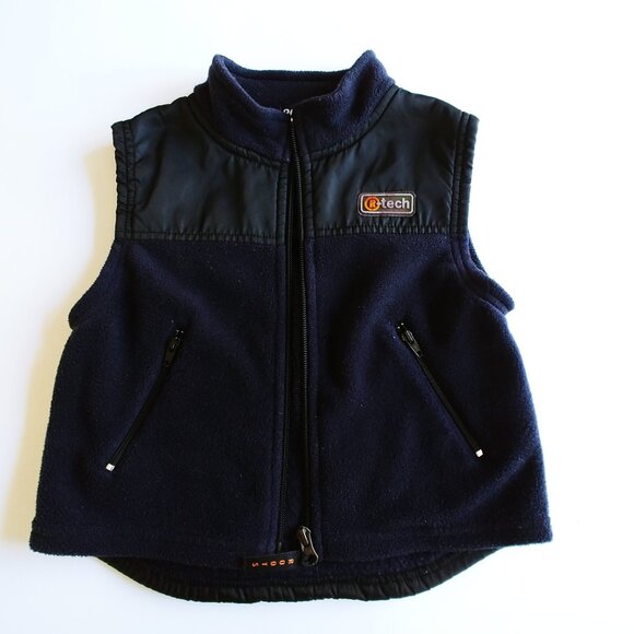 Roots Athletic Fleece/Nylon Zip-Up Vest Made in Canada size 4T - Picture 2 of 10